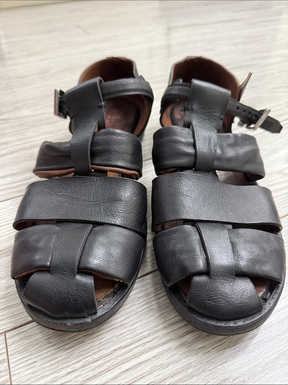 A.S. 98 Leather Sandals - Picture 3 of 9